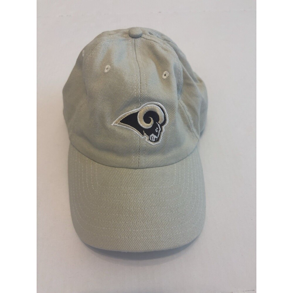 Vintage NFL St. Louis Rams Adjustable Cap Hat Beige Football Licensed